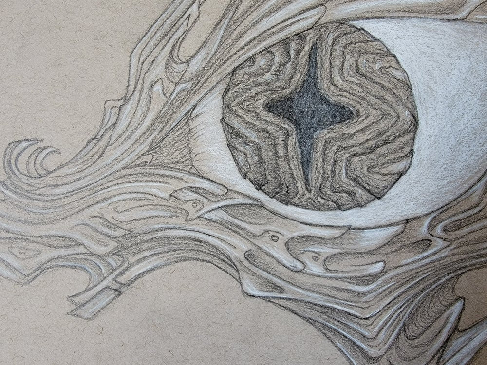 Biomech Eye Drawing