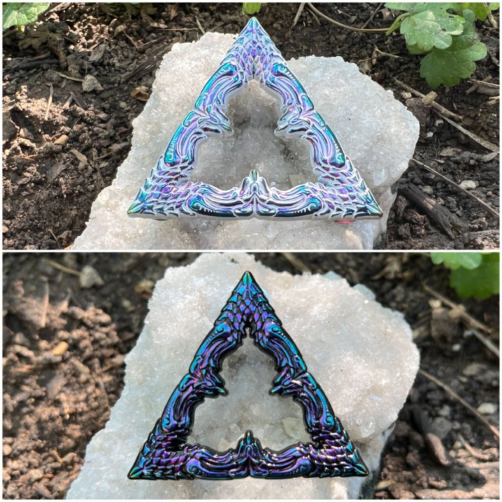 Patina'd Ano Sect of the Triangle Pin