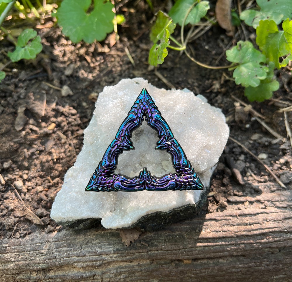 Patina'd Ano Sect of the Triangle Pin