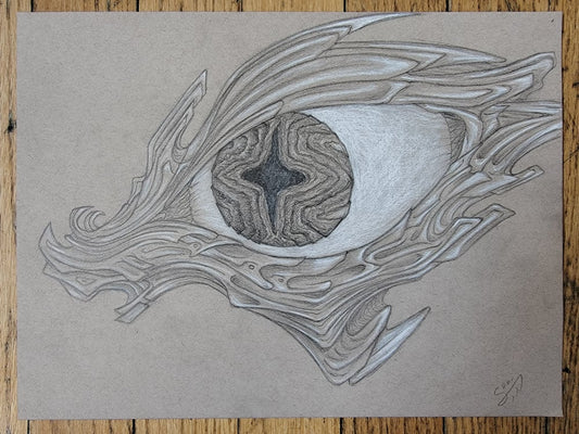 Biomech Eye Drawing
