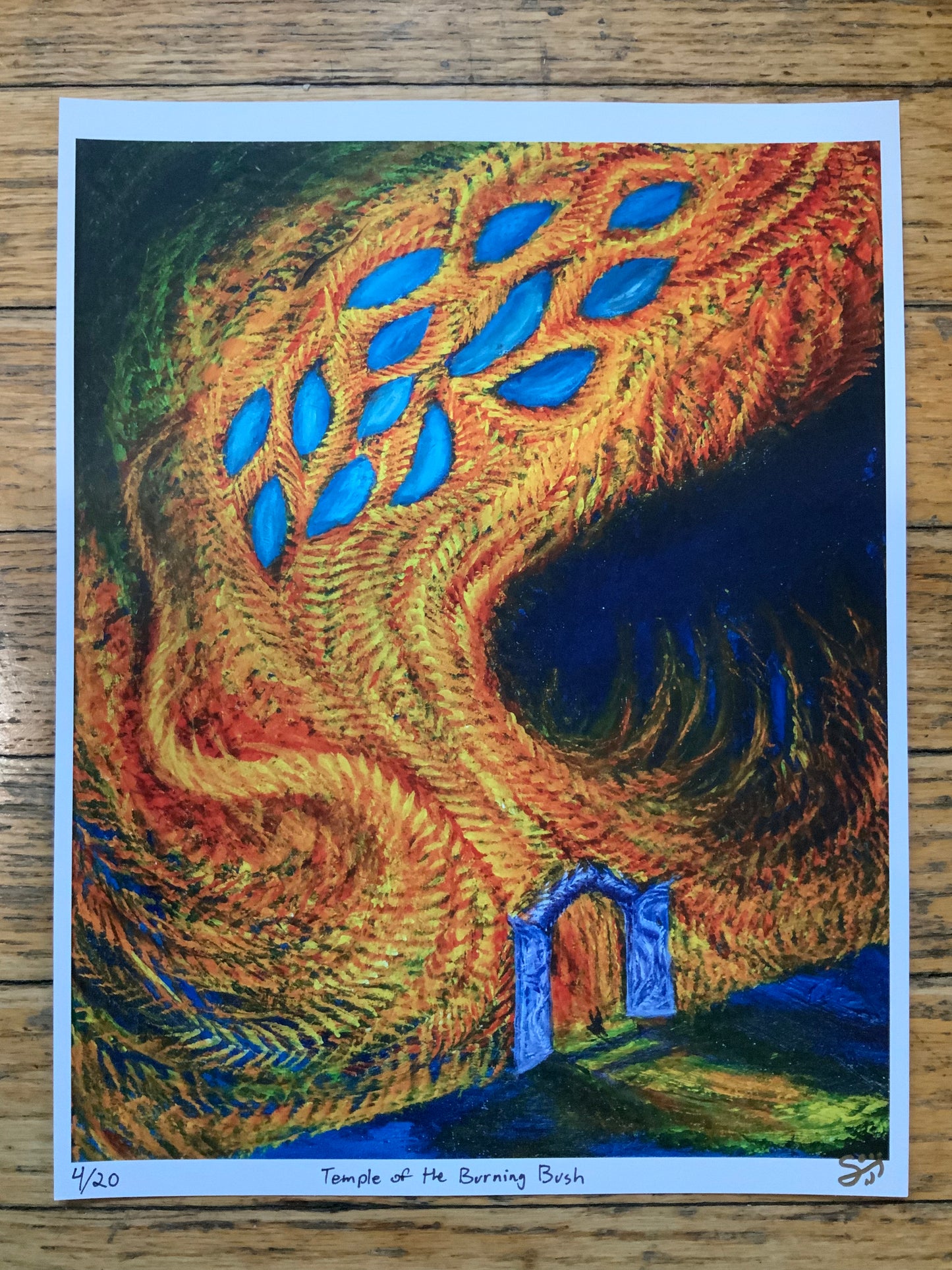 “Temple of the Burning Bush” Signed 1st Edition Print